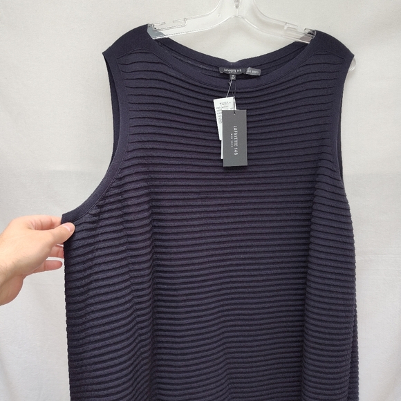 NWT Lafayette 148 ribbed knit midi dress Toni plus 3X size below knee office new - Picture 7 of 12